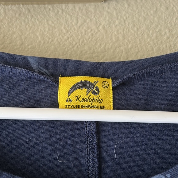 Kealopiko navy blue knit dress - Picture 3 of 8